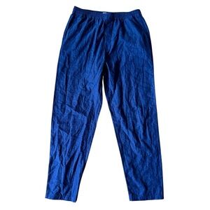 Hamilton + Hare Mens Large Pyjama Trouser Pants Navy Blue Elastic Waist